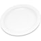 Carlisle Foodservice Polycarbon Nrrw Rim Plate, 6.5", Wht, PK48 PCD20602 - alternate 1