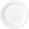 Carlisle Foodservice Polycarbon Nrrw Rim Plate, 6.5", Wht, PK48 PCD20602 - alternate 5