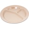 Carlisle Foodservice Polycarbon Rim 3-Comp Plate, 11", Tan, PK48 PCD21125 - alternate 1