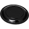 Carlisle Foodservice Polycarbon Nrrw Rim Plate, 6.5", Blk, PK48 PCD20603 - alternate 4