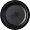 Carlisle Foodservice Polycarbon Nrrw Rim Plate, 6.5", Blk, PK48 PCD20603 - alternate 3