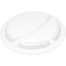 Carlisle Foodservice Polycarbon Rim 3-Comp Plate, 9", Wht, PK48 PCD22002 - alternate 4