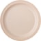 Carlisle Foodservice Polycarbon Nrrw Rim Plate, 10", Tan, PK48 PCD21025 - alternate 3
