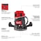 Milwaukee Tool M18 FUEL 1/2 in. Router (Tool Only) 2838-20 - alternate 3