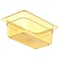 Carlisle Foodservice Food Pan HH, 4", DP, 1/4, Amber, PK6 3088113 - alternate 3