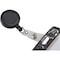 Baumgartens Reel, Id Card, W/Clip, Bk, Black, Plastic, Badge Holder 68844 - alternate 2