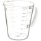 Carlisle Foodservice Commercial Measuring Cup, 1/2 gal., Cl, PK6 4314407 - alternate 1