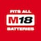 Milwaukee Tool M18 FUEL 1/2 in. High Torque Impact Wrench with Pin Detent with ONE-KEY Kit 2862-22R - alternate 2
