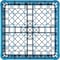 Carlisle Foodservice Glass Rack w/1 Ext 5.56", Blu, 25 Comp, PK4 RG25-114 - alternate 3