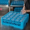 Carlisle Foodservice Glass Rack w/1 Ext 5.56", Blu, 25 Comp, PK4 RG25-114 - alternate 2