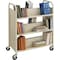 Safco DoubleSided Book Cart, Steel 6 Shelf Cart 5357SA - alternate 2