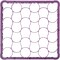 Carlisle Foodservice Shrt Glass Rack Ext, 30 Comp, Lavender, PK6 REW30SC89 - alternate 2