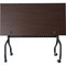 Lorell Rectangle Lorell Mahogany Flip Top Training Table, 23.6 W, 48 L, 29.5 H, Melamine Top, Mahogany LLR59518 - alternate 5