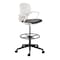 Safco Chair, 28-3/4 in W 28-3/4" L 49" H, Adjustable, Plastic Seat 7014WH - alternate 1