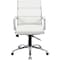Boss Executive CaressoftPlus Chair with Metal Chrome Finish, Mid Back B9476-WT - alternate 5