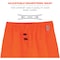 Ergodyne Hi-Visibility Rain Pants, Polyester, 29 3/4 in Inseam, Elastic Closure, Orange, Size S 8915 - alternate 6