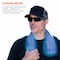 Ergodyne Evaporative Cooling Towel, PVA, Long Lasting Cooling Relief, 29.5 in L x 13 in W, Blue 6602 - alternate 5