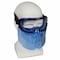 Kleenguard Goggles with Face Shield, V90, Anti-Fog Coating, Clear Lenses, Blue Frame, Blue Shield, Unisex 18629 - alternate 1