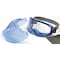 Kleenguard Goggles with Face Shield, V90, Anti-Fog Coating, Clear Lenses, Blue Frame, Blue Shield, Unisex 18629 - alternate 11