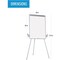 Mastervision Dry Erase Board, Melamine, 67 in, 36 in, Plastic Frame, White, Matte EA2300433MV - alternate 5