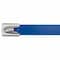 Panduit Cable Tie, 14-1/2 in L, 4 in Max Bundle Dia., Blue, 316 Stainless Steel, 250 lb Strength, 50 PK MLTFC4H-LP316BU - alternate 2