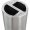 Safco 15 gal Round Indoor Metal Can, Stainless Steel, None, Aluminum, Not Applicable 9931SS - alternate 7