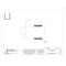 Zoro Select Square U-Bolt, 3/8"-16, 2 in W, 3 in H, Zinc Plated Steel U17263.037.0203 - alternate 2
