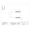 Calbrite Round U-Bolt, 1/4"-20, 1 1/4 in W, 2 1/2 in H, Plain Stainless Steel S60700UB00 - alternate 2