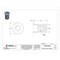 Avk Rivet Nut, #10-24 Thread Size, 0.415 in Flange Dia., 0.475 in L, Steel, 25 PK ALS4T-1024-130B - alternate 2