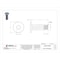Zoro Select Binding Barrel, 3/8"-16, 1 1/2 in Brl Lg, 1/2 in Brl Dia, Stainless Steel Plain Z1530 - alternate 2