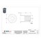 Avk Rivet Nut, M8-1.25 Thread Size, 170.4 mm Flange Dia., 20.45 mm L, Steel, 10 PK ALS4T-8125-7.9 - alternate 2