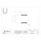 Zoro Select Round U-Bolt, 1/4"-20, 1 1/2 in W, 2 3/4 in H, Zinc Plated Steel, 10 PK U17243.025.0100 - alternate 2