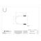 Zoro Select Round U-Bolt, 1/2"-13, 4 in W, 5 1/2 in H, Zinc Plated Steel U17243.050.0350 - alternate 2