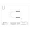 Zoro Select Round U-Bolt, 1/4"-20, 1 3/4 in W, 3 in H, Plain Stainless Steel U17567.025.0125 - alternate 2