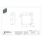 Wiegmann Captive Screws Electrical Enclosures, 24 in H, 6 in D, 24 in W, 1, Steel SC242406NK - alternate 2