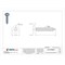 Tamper-Pruf Screws Tamper Resistant Screw, 1 in, Plain Finish, 410 Stainless Steel, Pan Head Torx Drive, 25 PK 490340 - alternate 2