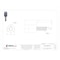 Dewalt Hangermate Vertical Rod Hanger, Steel, 1/4 in Size, 1-3/4" L, Steel Zinc Plated, 25 PK PFM223110N - alternate 2