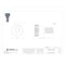 Zoro Select Shoulder Screw, 3/8"-16 Thr Sz, 5/8 in Thr Lg, 5/16 in Shoulder Lg, 316 Stainless Steel STR61612C05 - alternate 2