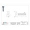 Tamper-Pruf Screws Thread Forming Screw, 1/4" x 1-1/4 in, Zinc Plated Steel Pan Head Torx Drive, 50 PK 462400 - alternate 2