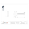 Zoro Select Thumb Screw, 1/4"-20 Thread Size, Spade, Zinc Plated Steel, 0.48 to 0.52 in Head Ht, 1 in Lg, 25 PK TSI0250100P0-025P - alternate 2