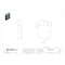 Wiegmann Padlockable Hasp with Clamps Electrical Enclosures, 30 in H, 8 in D, 24 in W, 12, 13, 4, Steel N4302408 - alternate 2