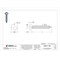 Tamper-Pruf Screws Tamper Resistant Screw, 1-1/4 in, Plain Finish, 18-8 Stainless Steel, Round Head One-Way Drive 151396 - alternate 2