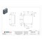 Wiegmann Padlockable Hasp Electrical Enclosures, 24 in H, 8 in D, 24 in W, 12, 13, Steel N12242408 - alternate 2