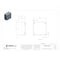 Wiegmann 1/4 Turn Latch Electrical Enclosures, 16 in H, 8 in D, 16 in W, 12, 13, 3R, 4, Steel N412161608C - alternate 2