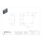 Wiegmann Padlockable Hasp Electrical Enclosures, 24 in H, 8 in D, 30 in W, 12, 13, Steel N12243008 - alternate 2