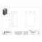 Box Enclosures Electrical Enclosures, 4.9 in H, 2.2 in D, 3.4 in W, 4, Polycarbonate BEN-30PBK - alternate 2