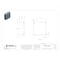 Wiegmann 1/4 Turn Latch Electrical Enclosures, 24 in H, 8 in D, 24 in W, 12, 13, 3R, 4, Steel N412242408C - alternate 2