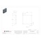 Wiegmann 1/4 Turn Latch Electrical Enclosures, 36 in H, 8 in D, 36 in W, 12, 13, 3R, 4, Steel N412363608C - alternate 2