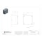 Wiegmann 1/4 Turn Latch Electrical Enclosures, 12 in H, 6 in D, 12 in W, 12, 13, 3R, 4, Steel N412121206C - alternate 2