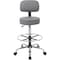 Boss Caressoft Medical/Drafting Stool W/ Back Cushion B16245-GY - alternate 6